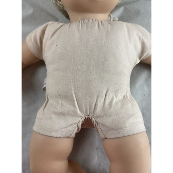 American Girl 15" Bitty Baby Twin Boy Doll Blonde Blue Eyes Tagged Track Outfit - Picture 7 of 14